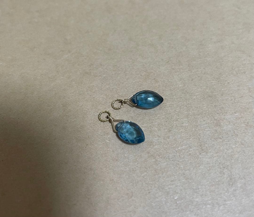 agete アガット　青山本店購入　天然石チャーム　保証書付