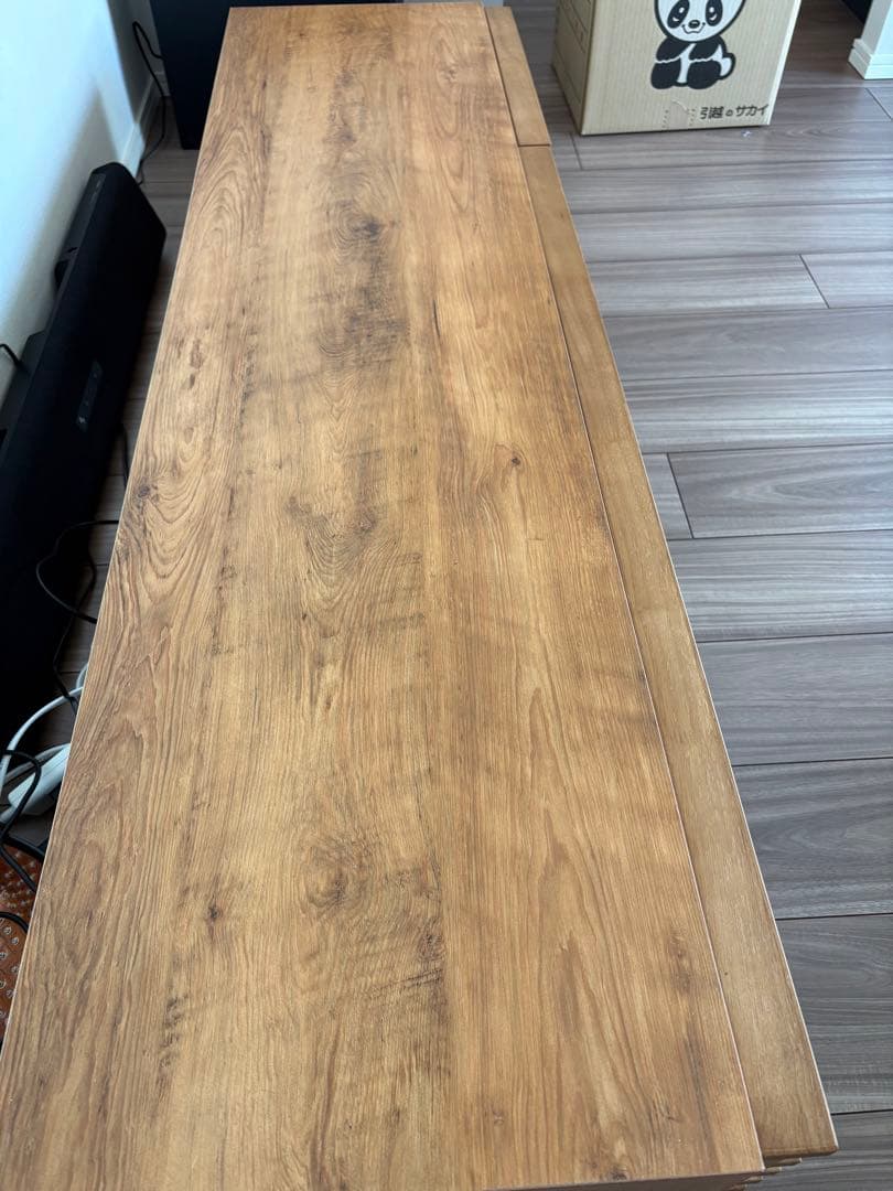 モダンデコ 幅150cm 日本製テレビボード TOT-002-1（ライトブラウン