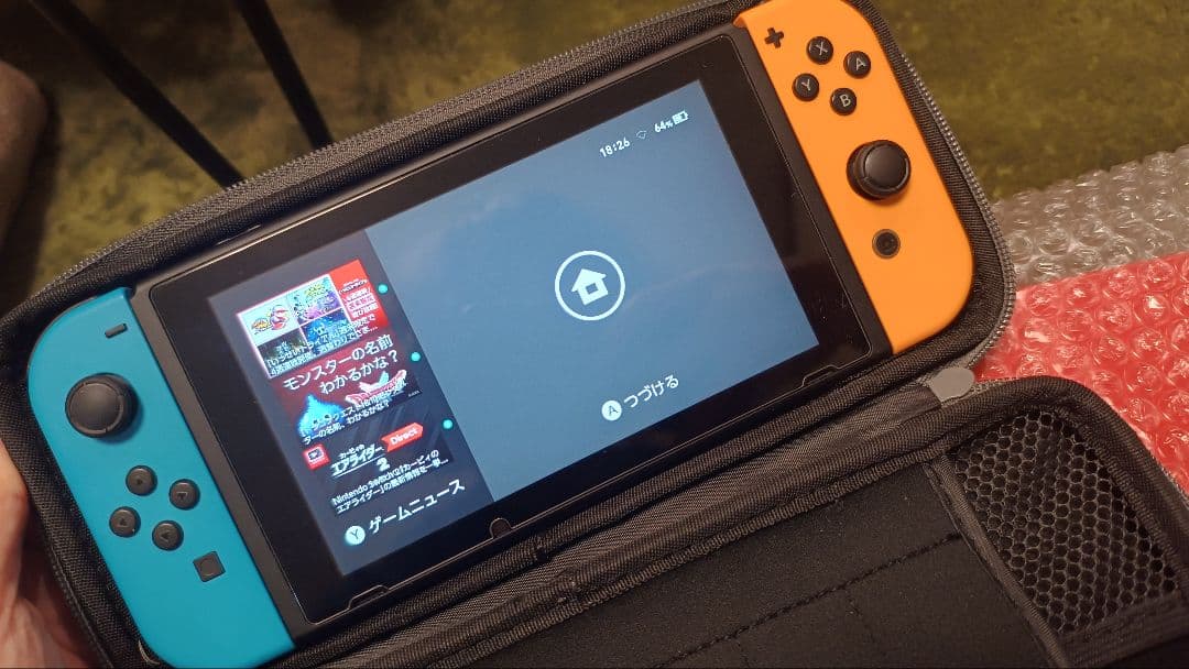Nintendo Switch 本体 Joy-Con（青・オレンジ）付属品箱全部