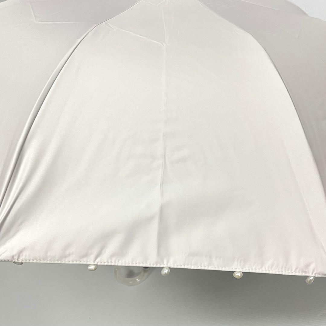 シ*♡様 新品52837ビューランス＊クリーム 1級遮光晴雨兼用折りたたみ日傘雨