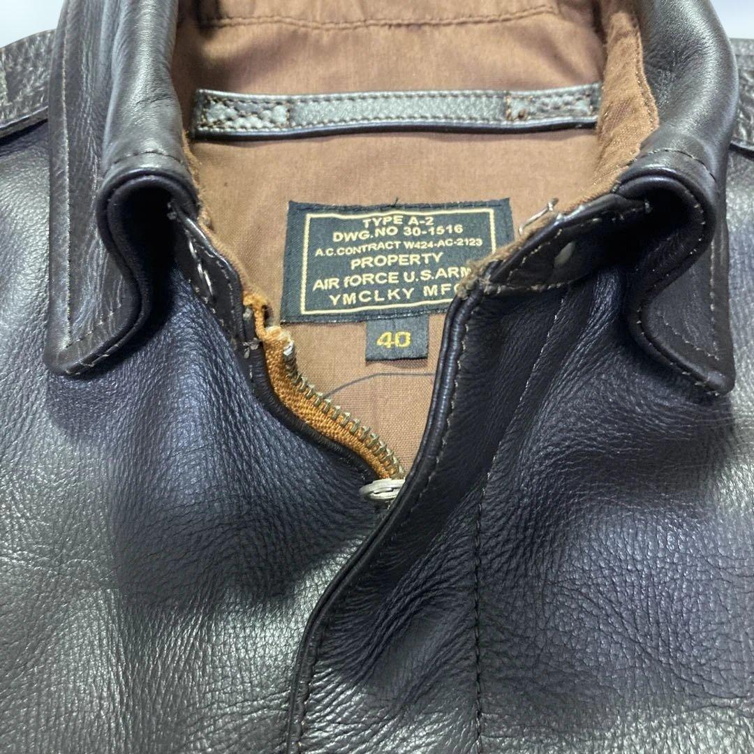 【極美品】YMCLKY TYPE A-2 フライトジャケット ホースハイド L