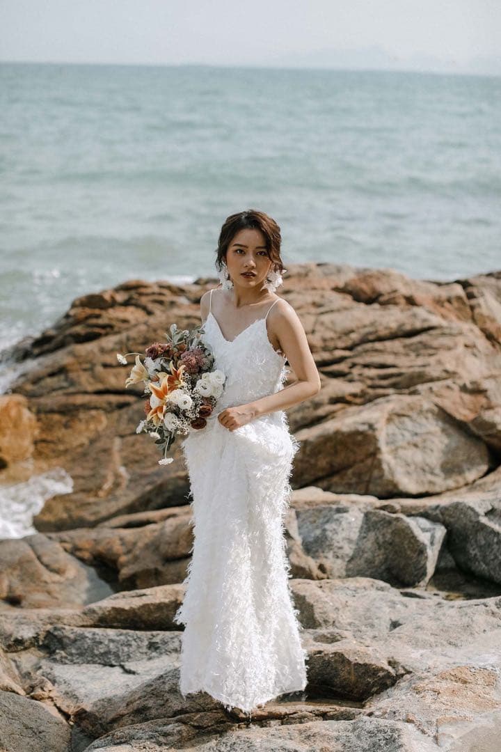 solala FURNA 前撮り後撮りフェザーモチーフ パーティー fw1923