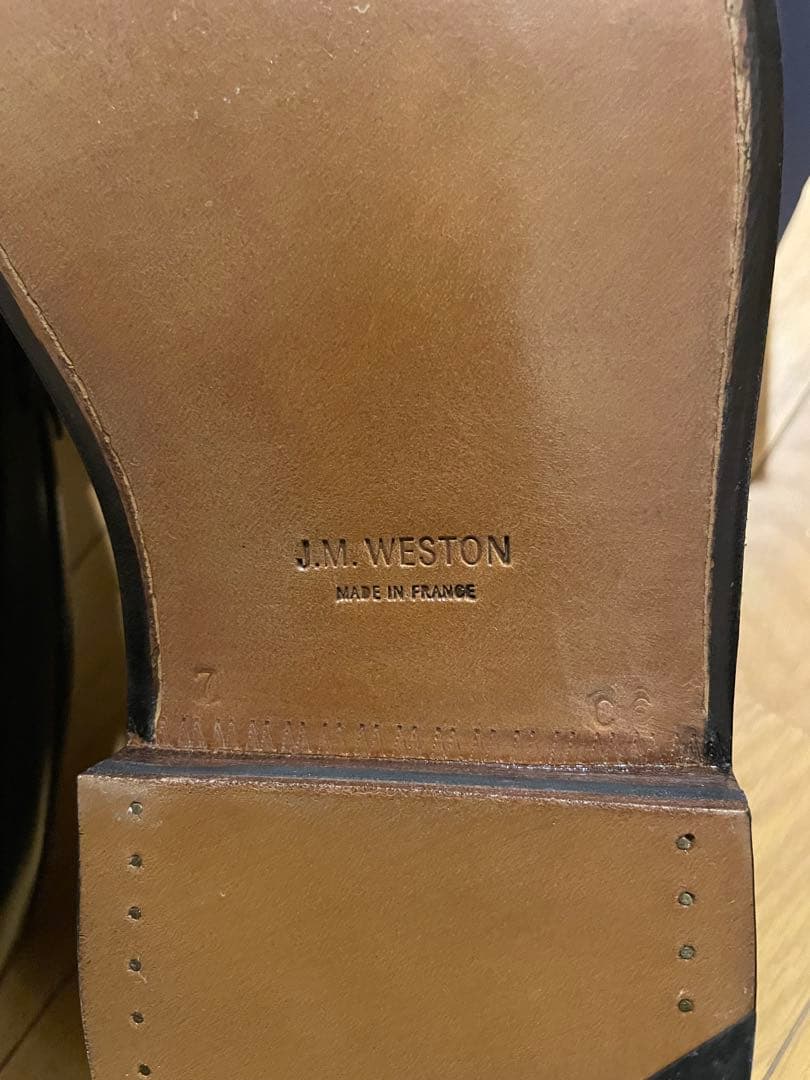 靴 J.M. WESTON 385 Triple Sole Loafer 7C