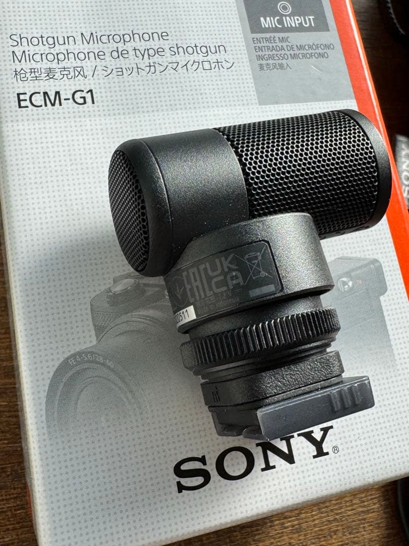 SONY ECM-G1 ショットガンマイクロホン　使用1回・美品 付属品有り