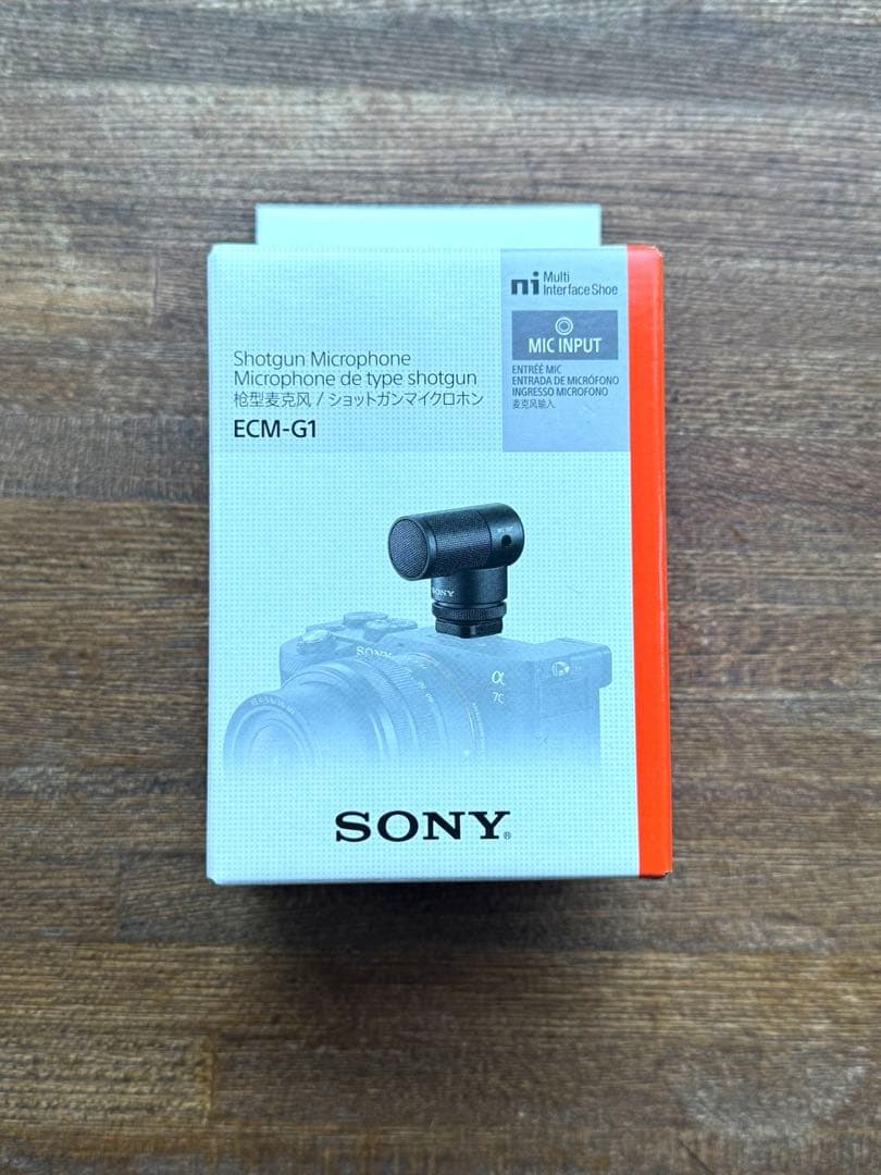 SONY ECM-G1 ショットガンマイクロホン　使用1回・美品 付属品有り