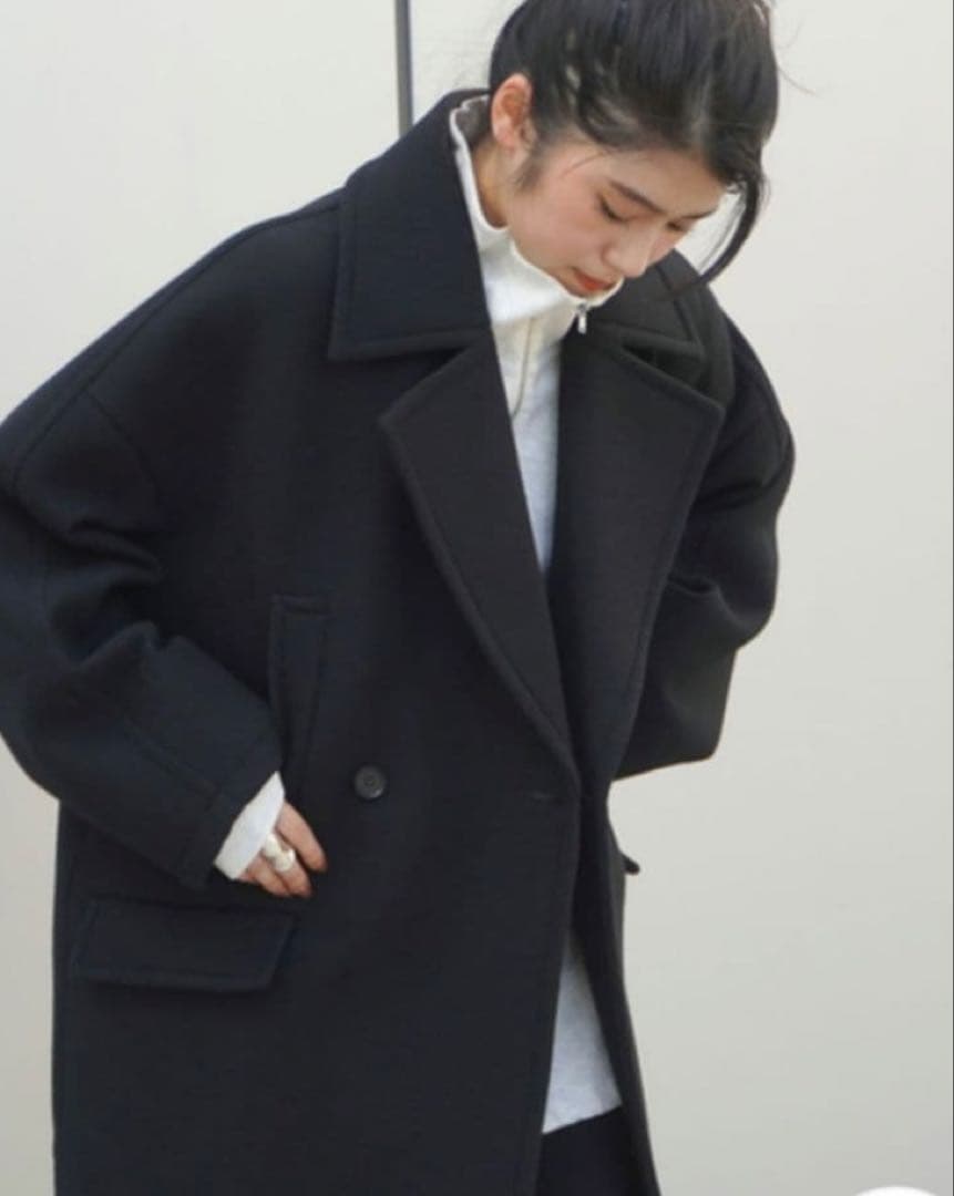 美品　APSTUDIO ボンディングコート　ブラック36 6.5万