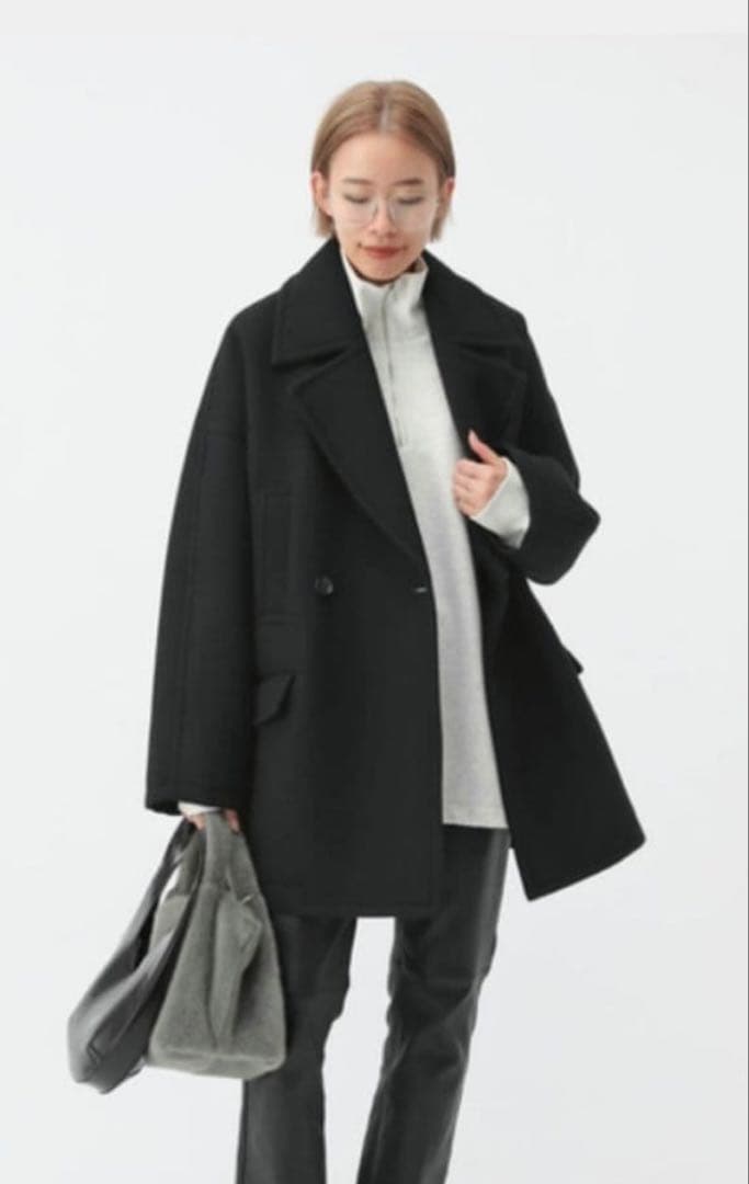 美品　APSTUDIO ボンディングコート　ブラック36 6.5万