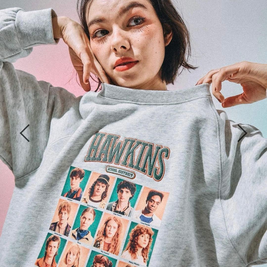 ニコアンド　ストレンジャーシングス　スウェット　M　strangerthings