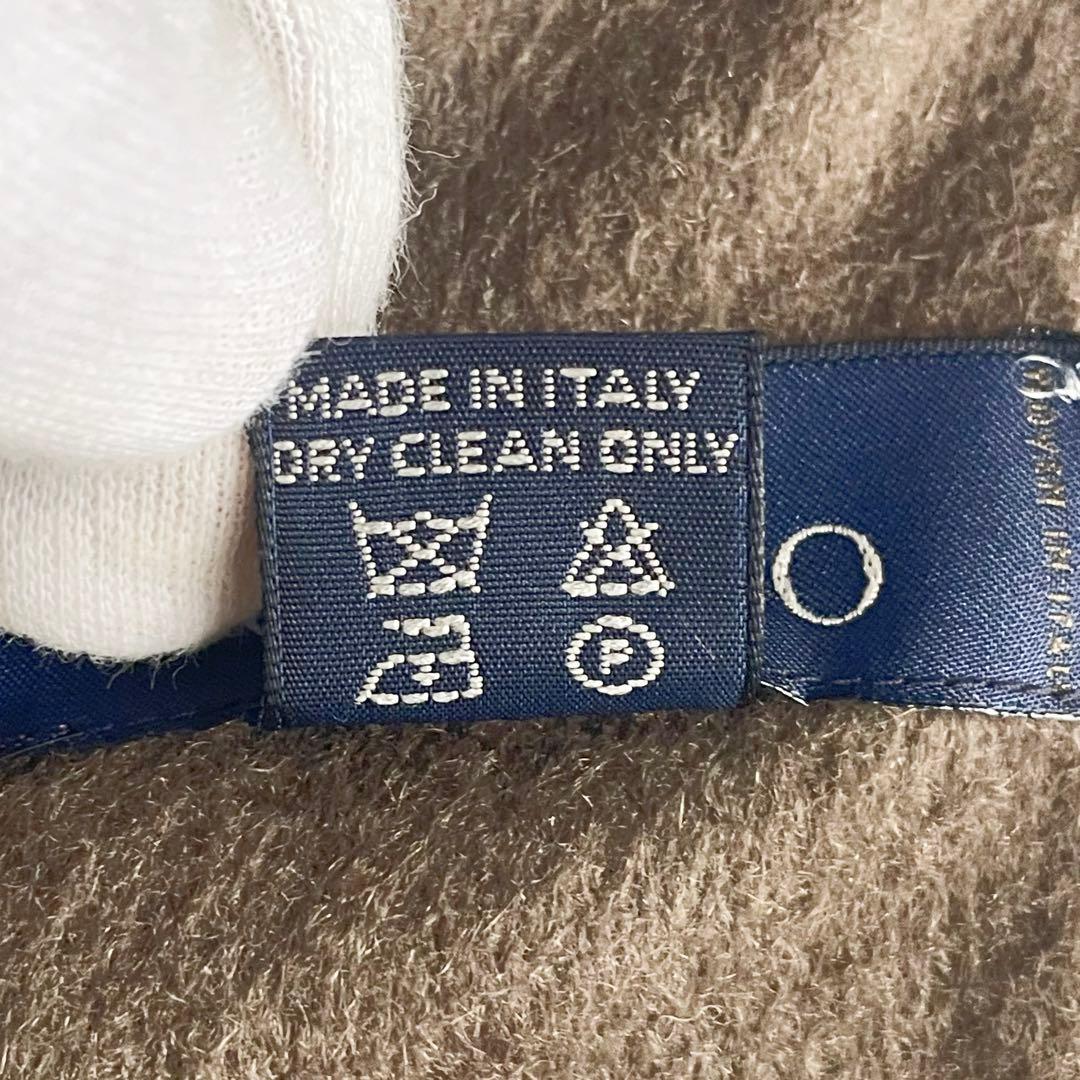 COLOMBO コロンボ カシミヤ100％ レザー マフラー リバーシブル