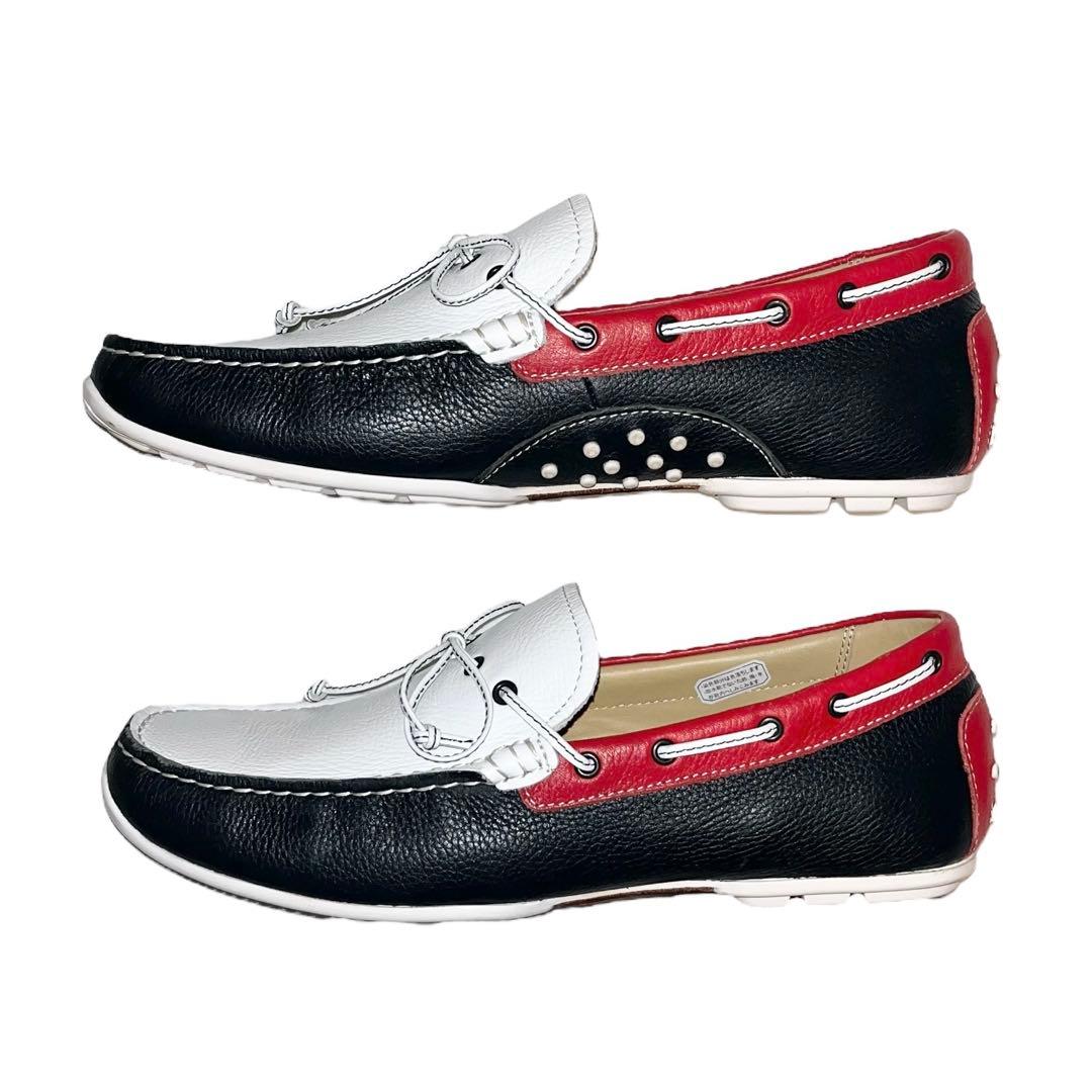 【ほぼ新品】◾️REGAL リーガル◾️デッキシューズ◾️954R◾️本革◾️トリコロール