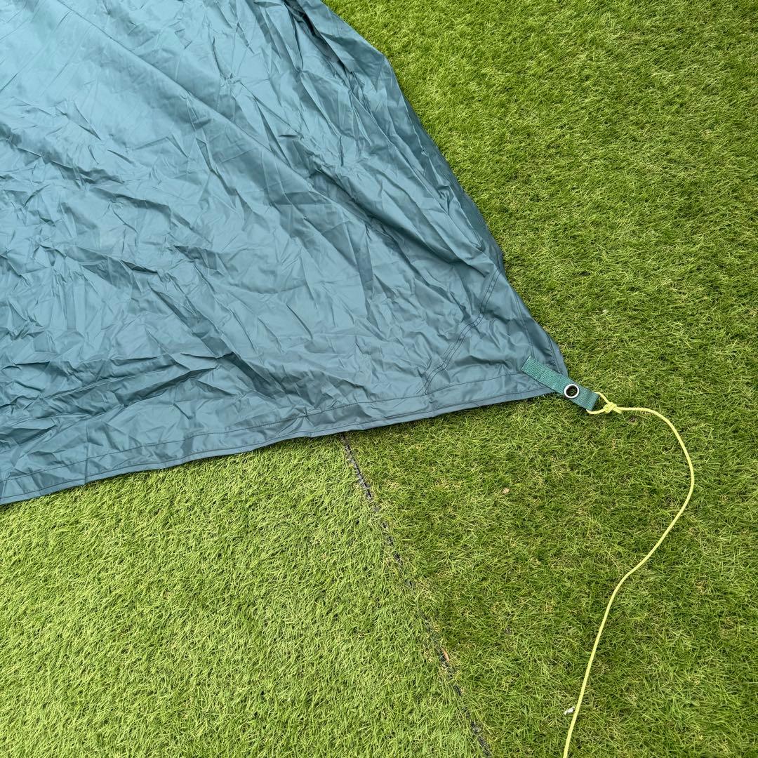 美品 モンベル ビッグタープヘキサ ダークグリーン アルミポール ペグ付