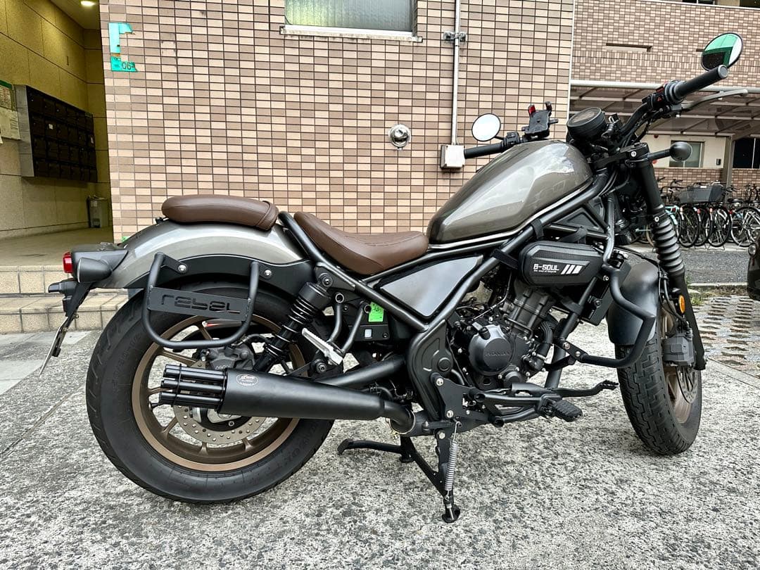 ［2017-2022年］ホンダレブル250/500用マフラーガトリングガンタイプ