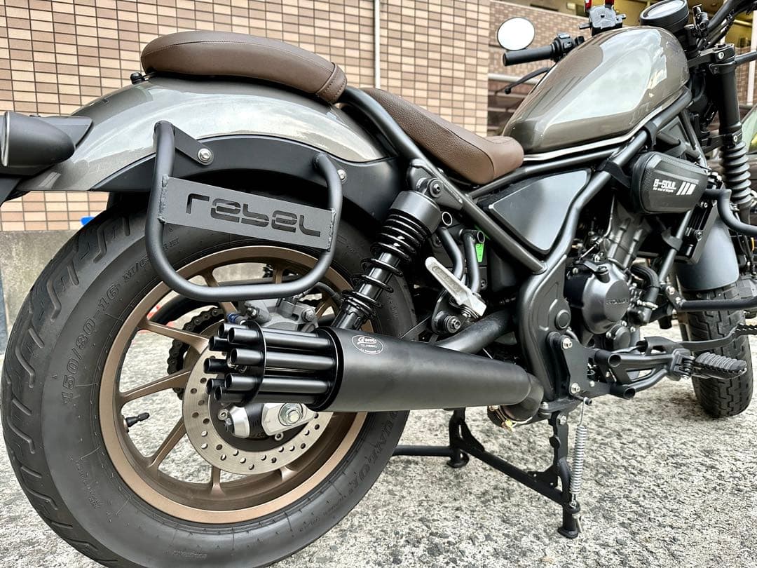 ［2017-2022年］ホンダレブル250/500用マフラーガトリングガンタイプ