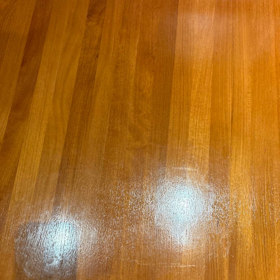 楕円形木製テーブル 伸縮機能付き