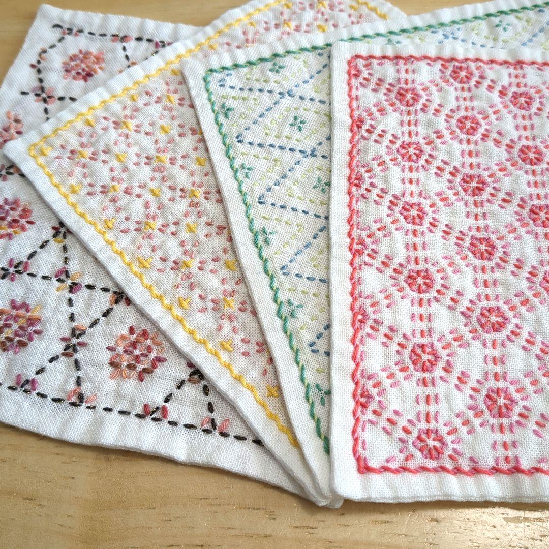 mari刺し子ふきん(ミニミニ)