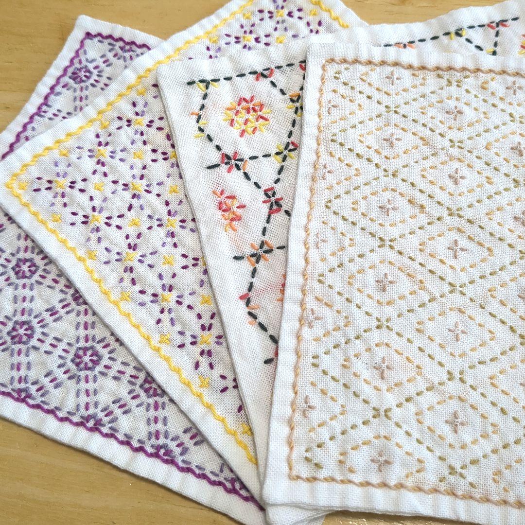 mari刺し子ふきん(ミニミニ)