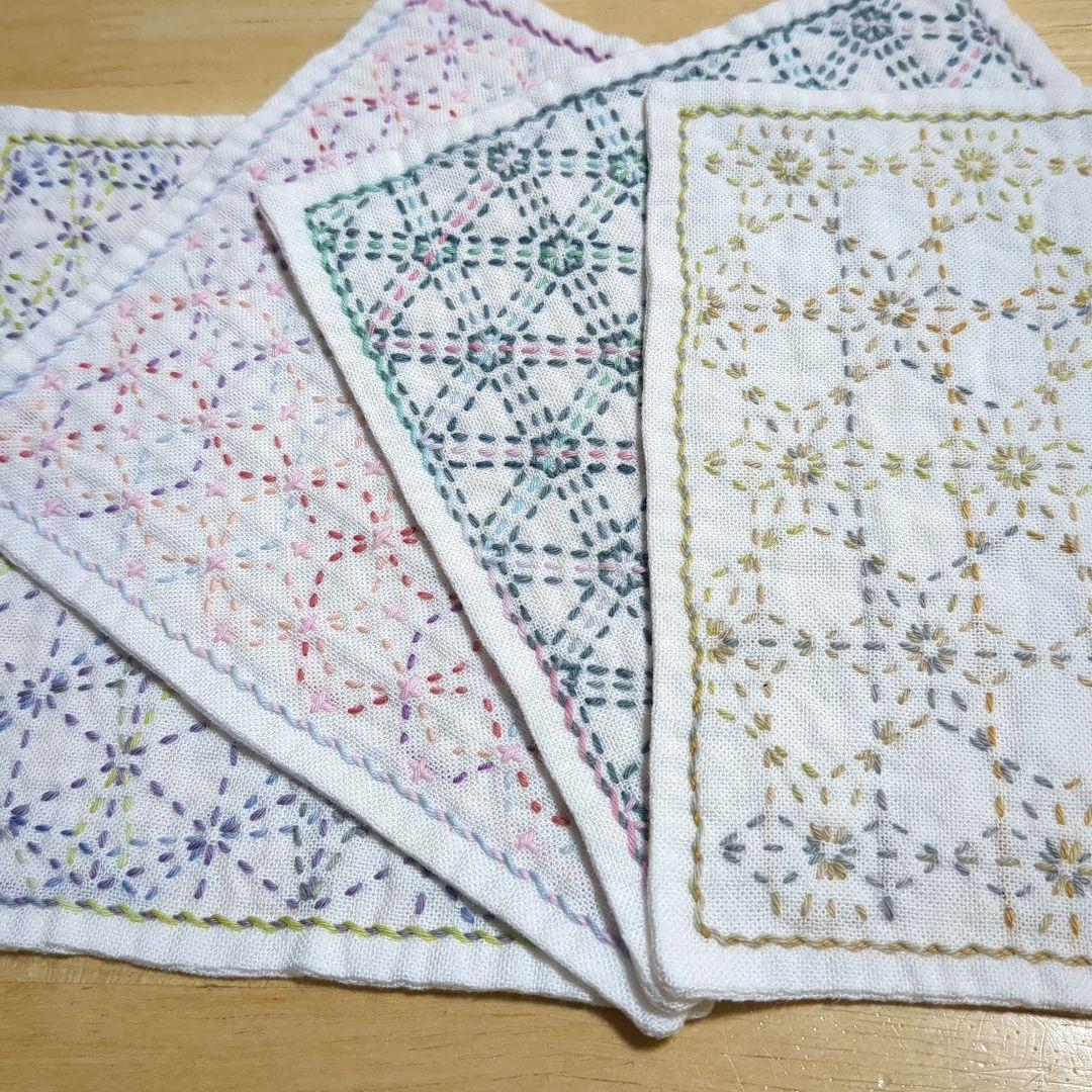 mari刺し子ふきん(ミニミニ)