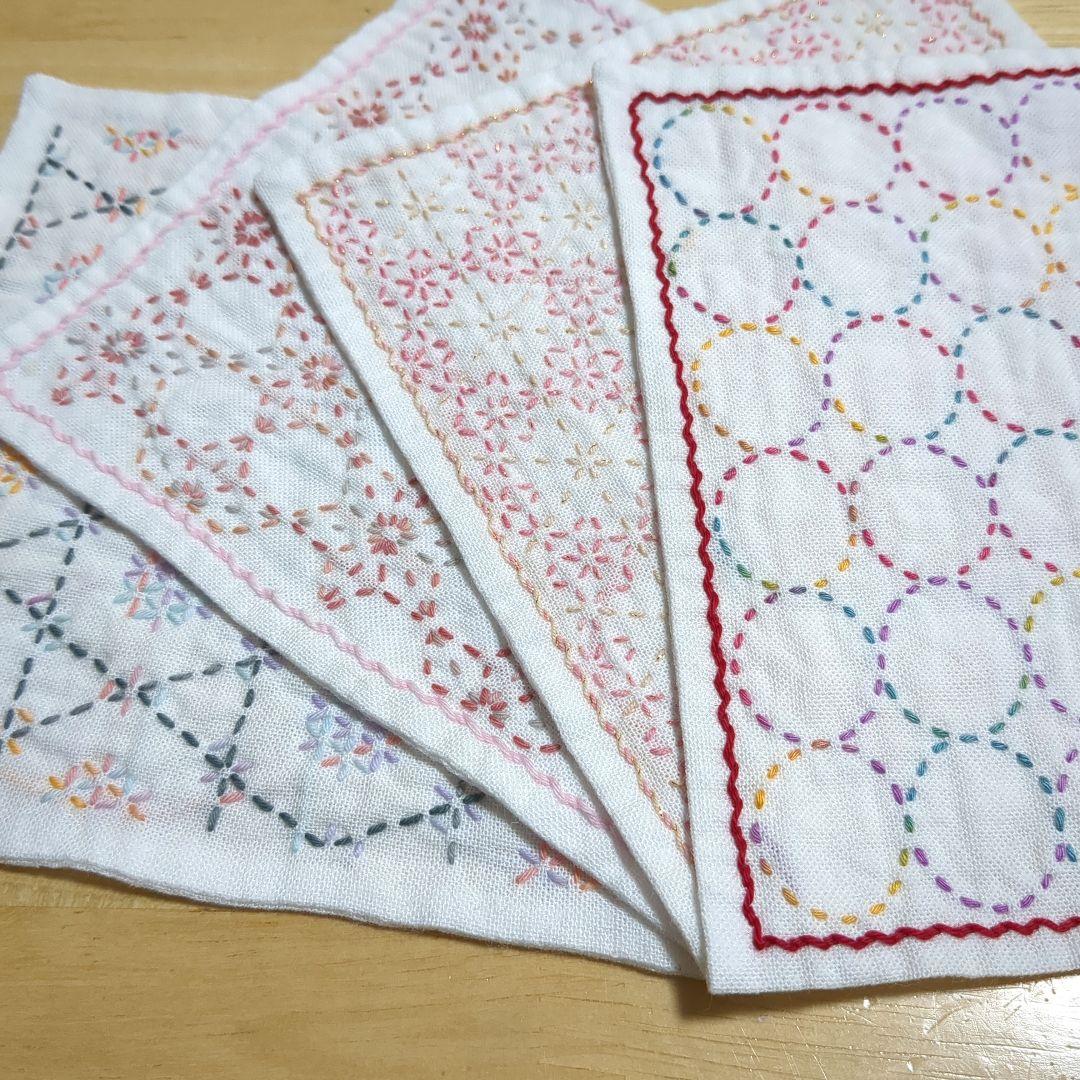 mari刺し子ふきん(ミニミニ)