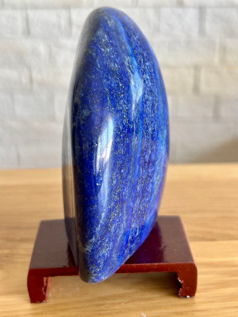 ラピスラズリ　磨き石　原石　491g