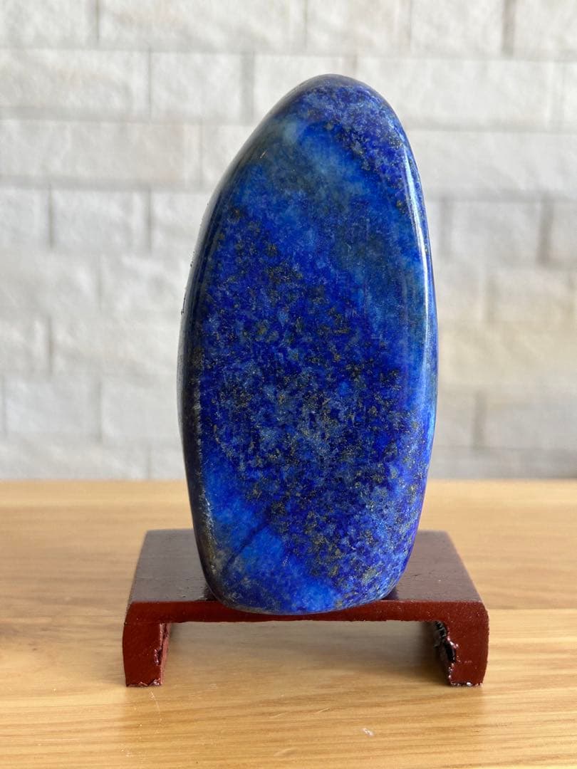 ラピスラズリ　磨き石　原石　491g