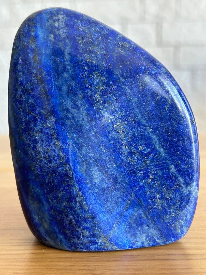 ラピスラズリ　磨き石　原石　491g