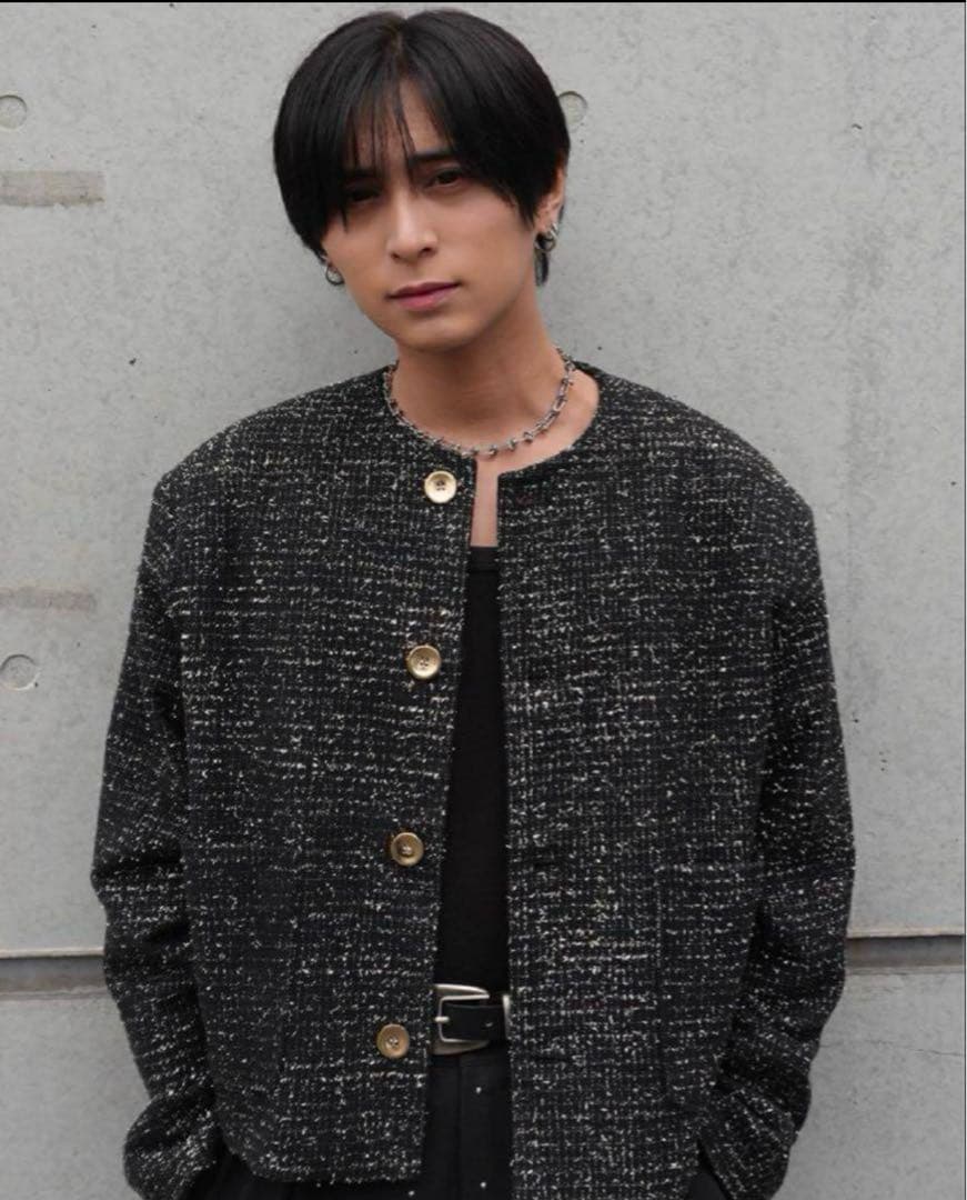 【ALUDE SELECT】 ノーカラージャケット alude otte 秋冬物