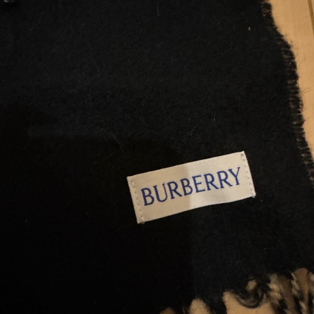 BURBERRY 値下げ チェック柄カシミヤ100％