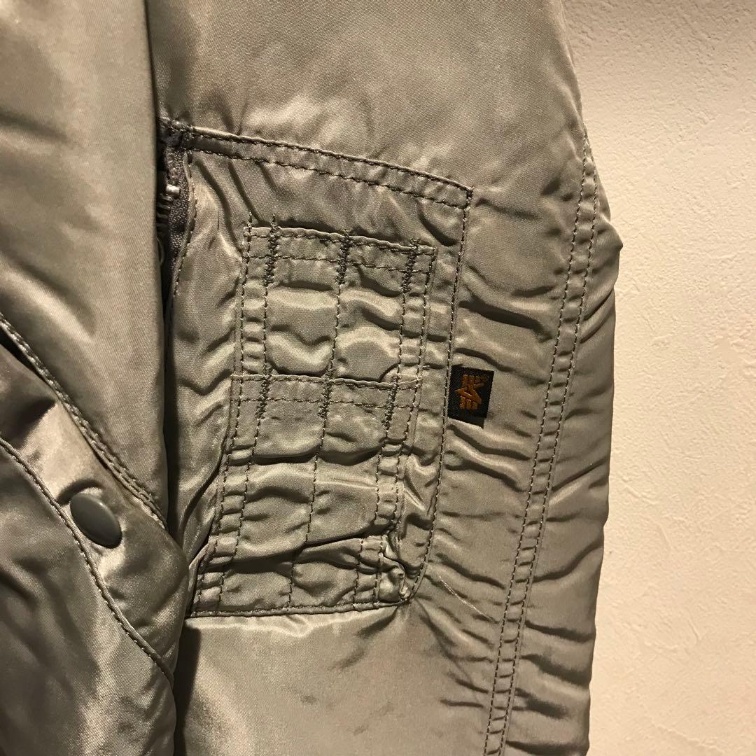 【USA製】ALPHA アルファ N-2B シルバー サイズM