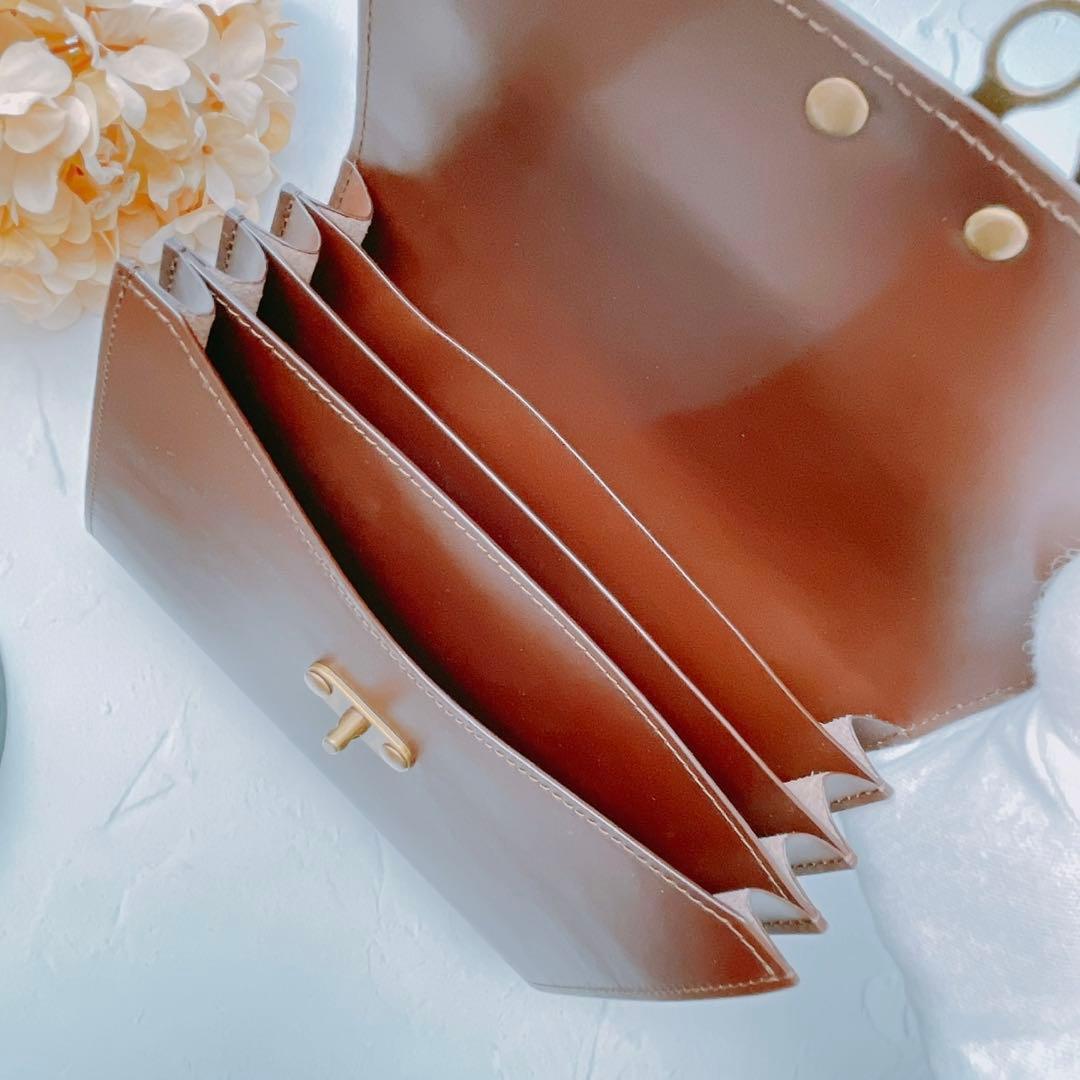 【 新品 】 本革 コラージュ 素材 収納 ポーチ