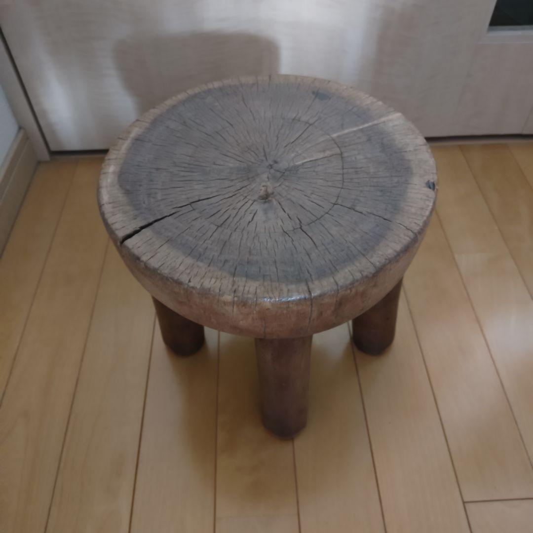 【ヴィンテージ】セヌフォ族　スツール　①　椅子　民具　花台　アフリカンアート