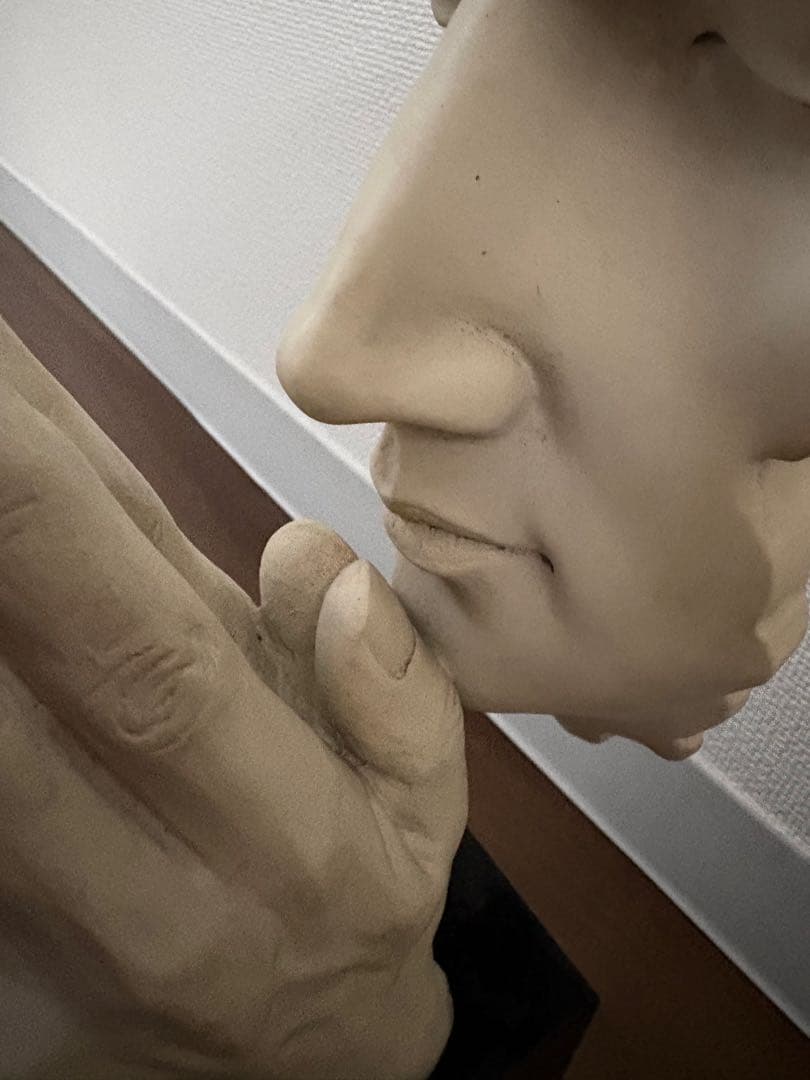 や*4様 モダンアート 手と顔の陶器彫刻