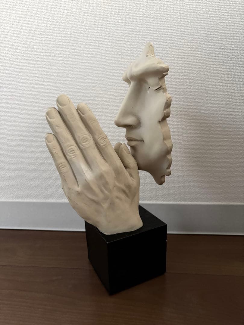や*4様 モダンアート 手と顔の陶器彫刻