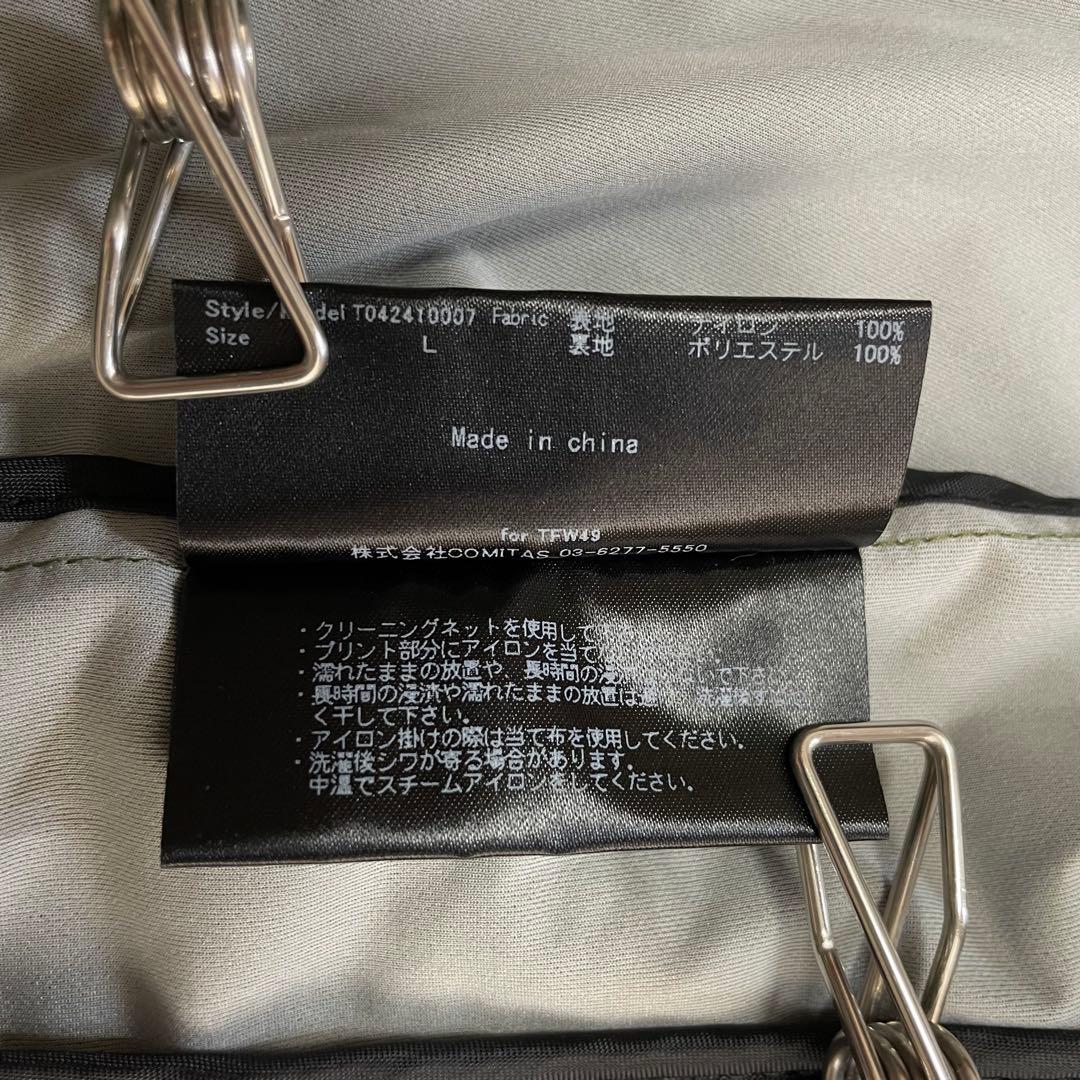 6487 TFW49 ジップアップジャケット　レインウェア　ナイロン