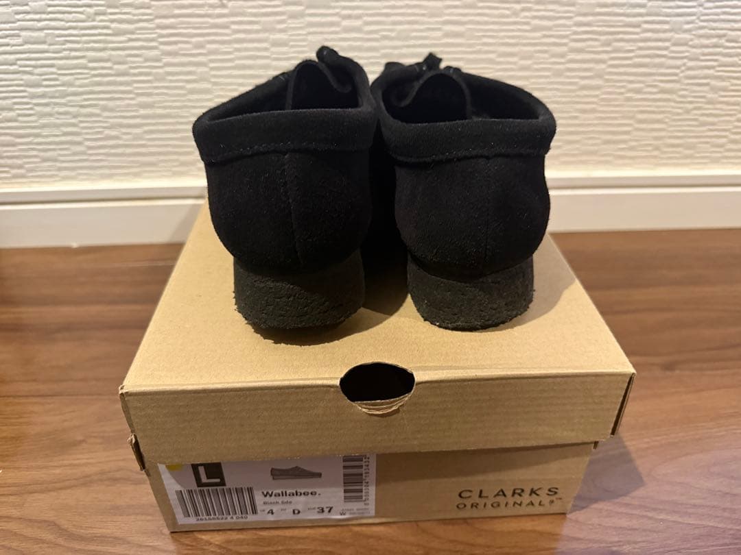 CLARKS Wallabee ブラック　23cm