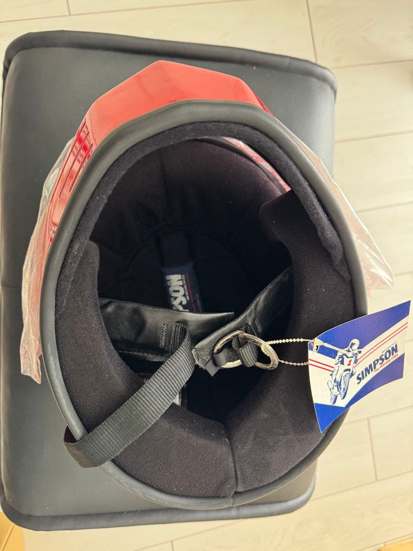 SIMPSOM BANDITフルフェイスヘルメット レッド