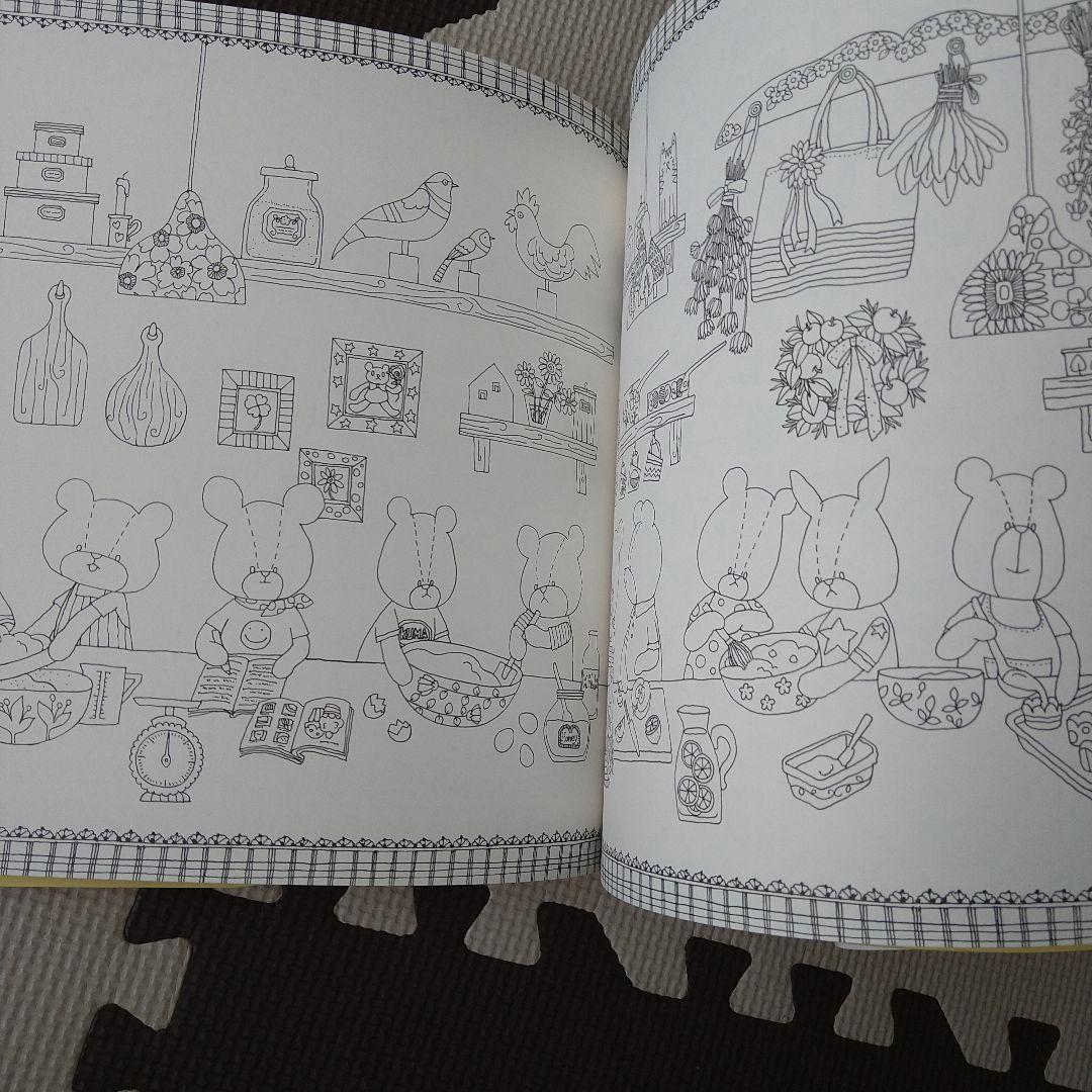 パティシエジャッキーくまのがっこう塗り絵