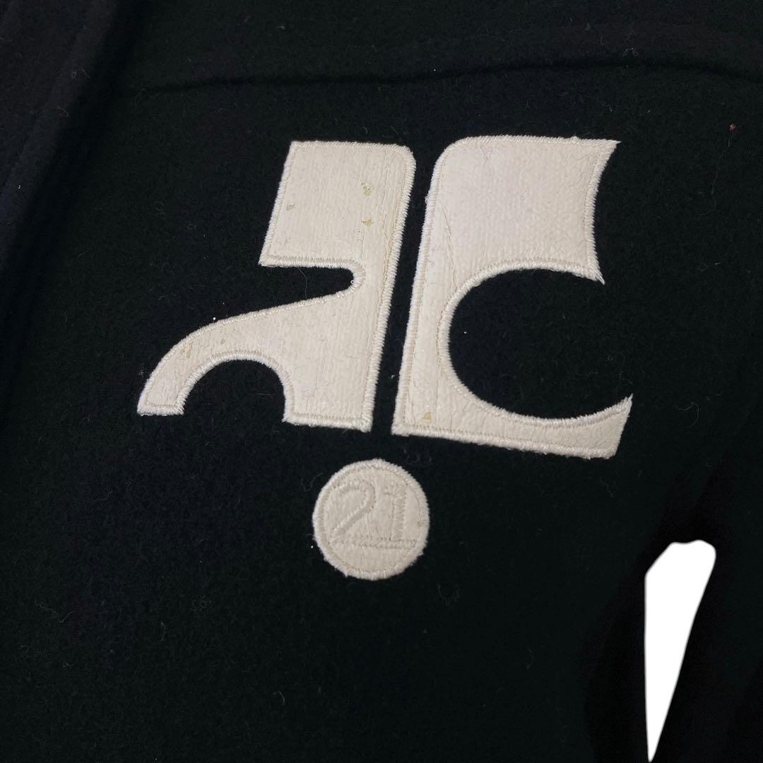 【希少】クレージュ　21 スタジャン　ブルゾン　ブラック　レディース　40 韓国