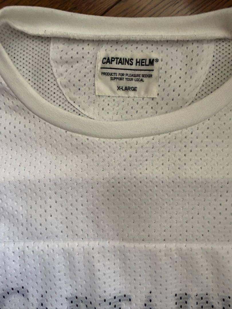 CAPTAINS HELM メッシュシャツ ホワイト　XL