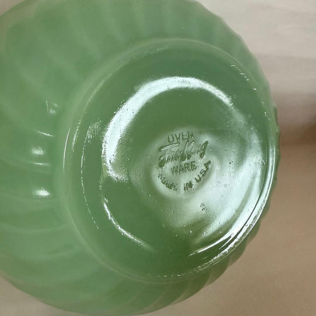 FireKingジェダイ スワール ミキシングボウル 4個セット