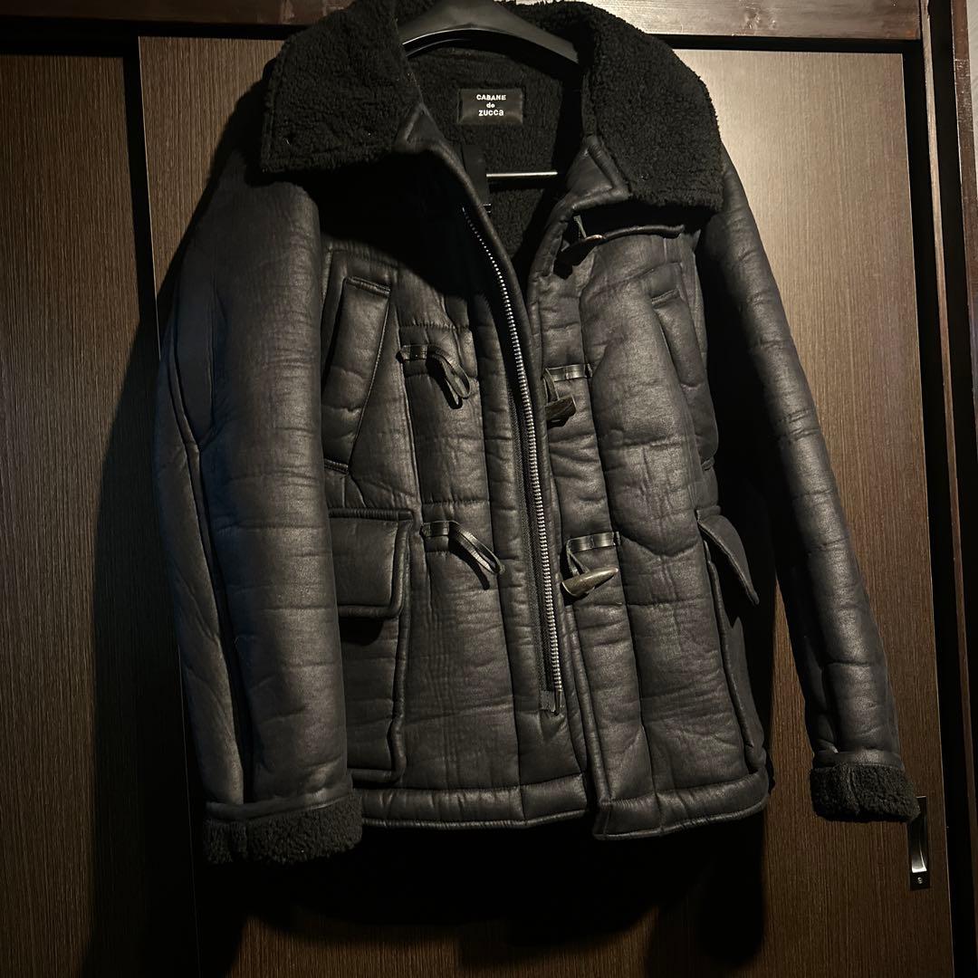 定価7万円✨CABAN de ZUCCa ムートンダッフルコート ブラック M