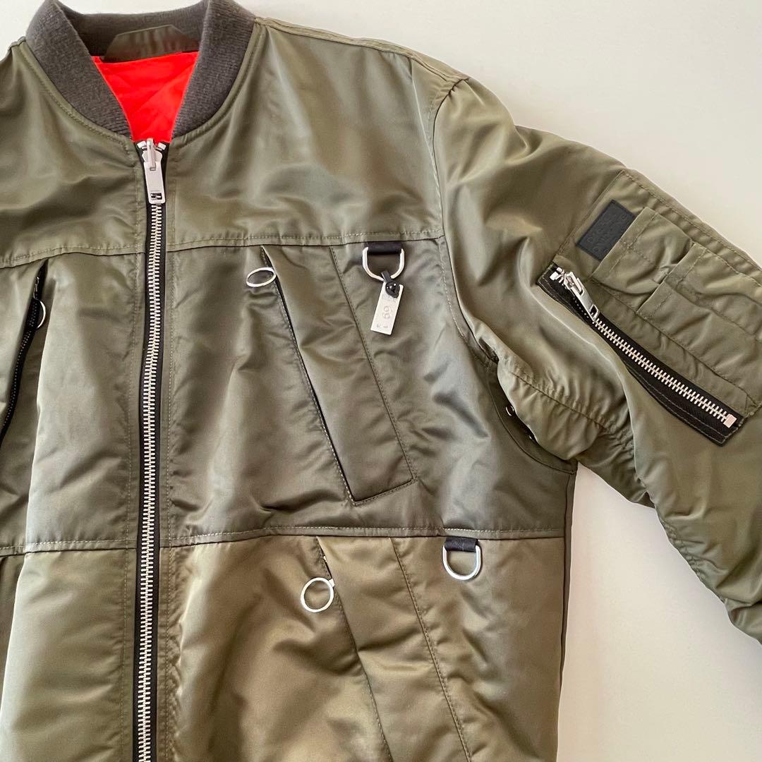 ディーゼル DIESEL MA-1 ジャケット XL 中綿 キルティング カーキ