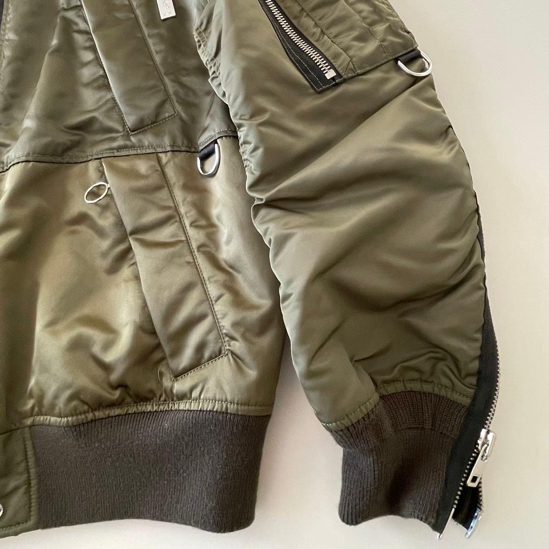 ディーゼル DIESEL MA-1 ジャケット XL 中綿 キルティング カーキ