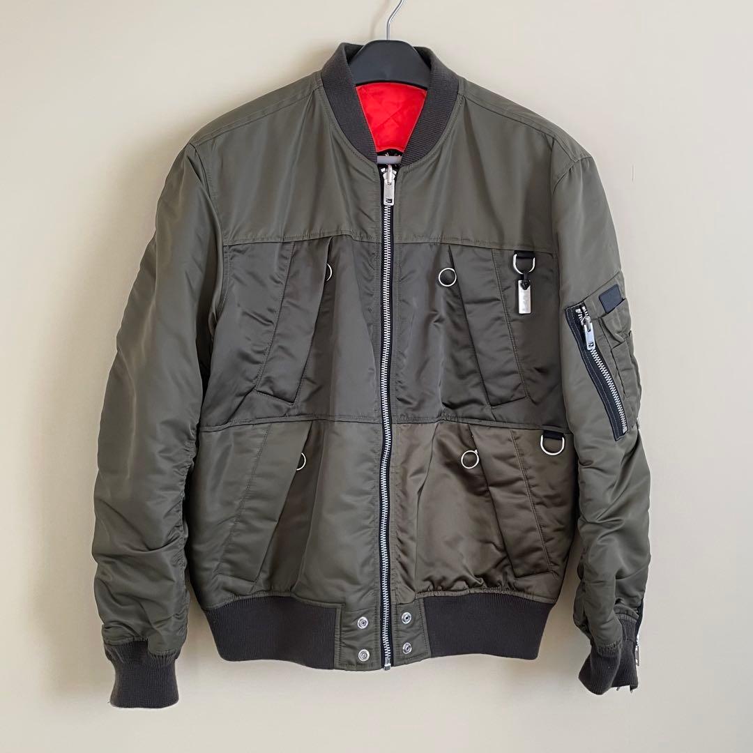 ディーゼル DIESEL MA-1 ジャケット XL 中綿 キルティング カーキ
