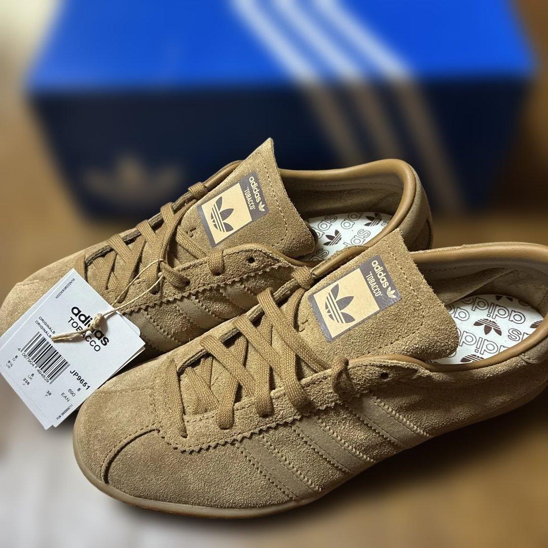 最終値下げ価格 adidas Tobacco スニーカー ベージュ23.5cm