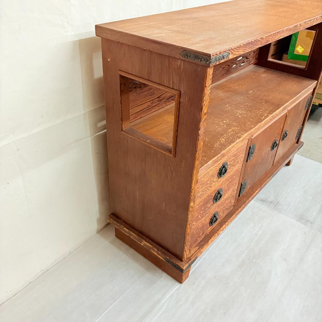 屋久杉 飾り棚 サイドボード うるし仕上げ