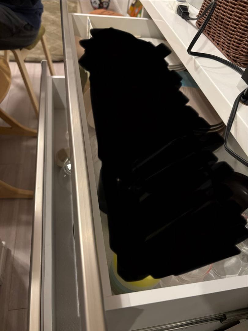 引き出し式キッチン収納 幅約130cm