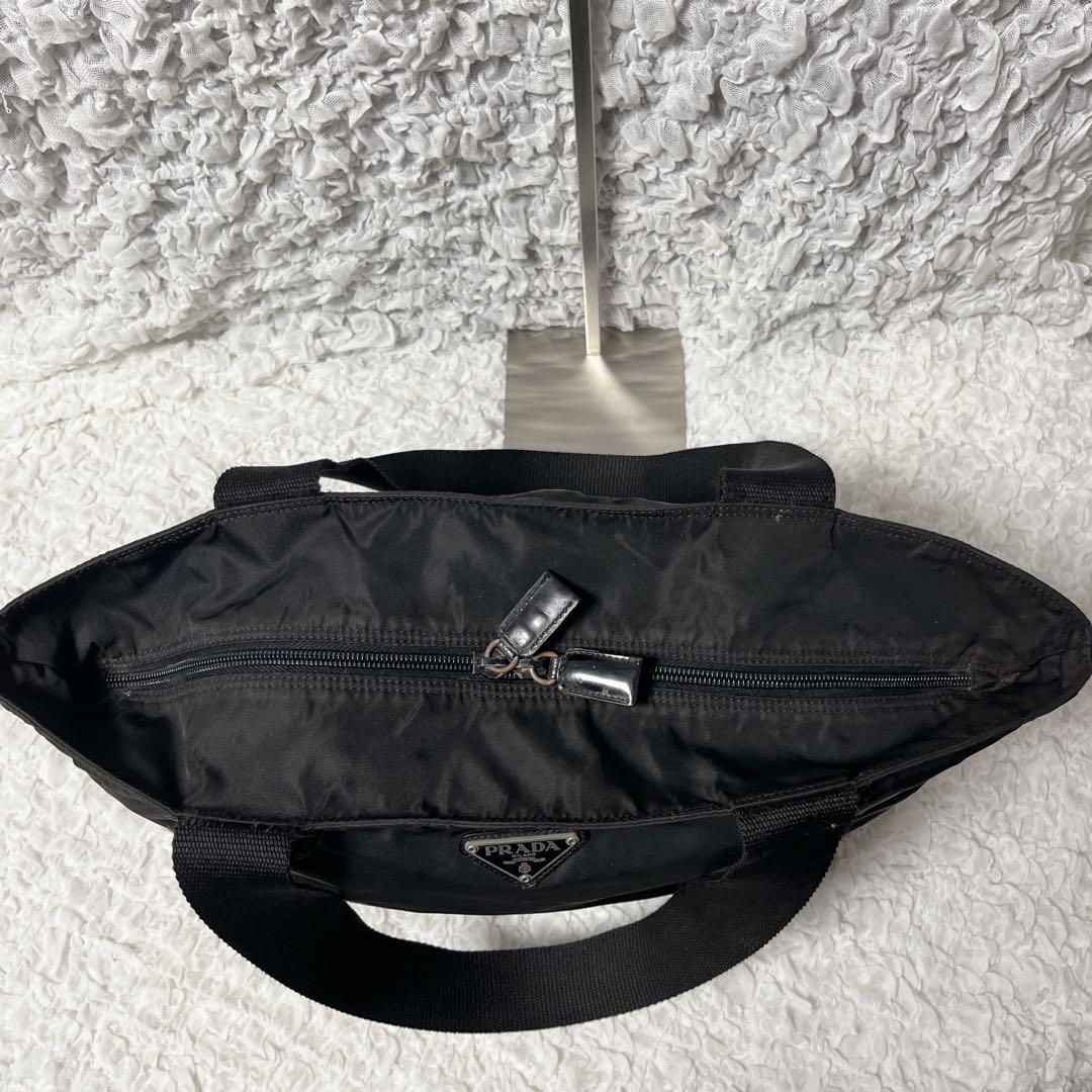PRADA ブラック トートバッグ　プラダ　ナイロン　肩掛け　ショルダー