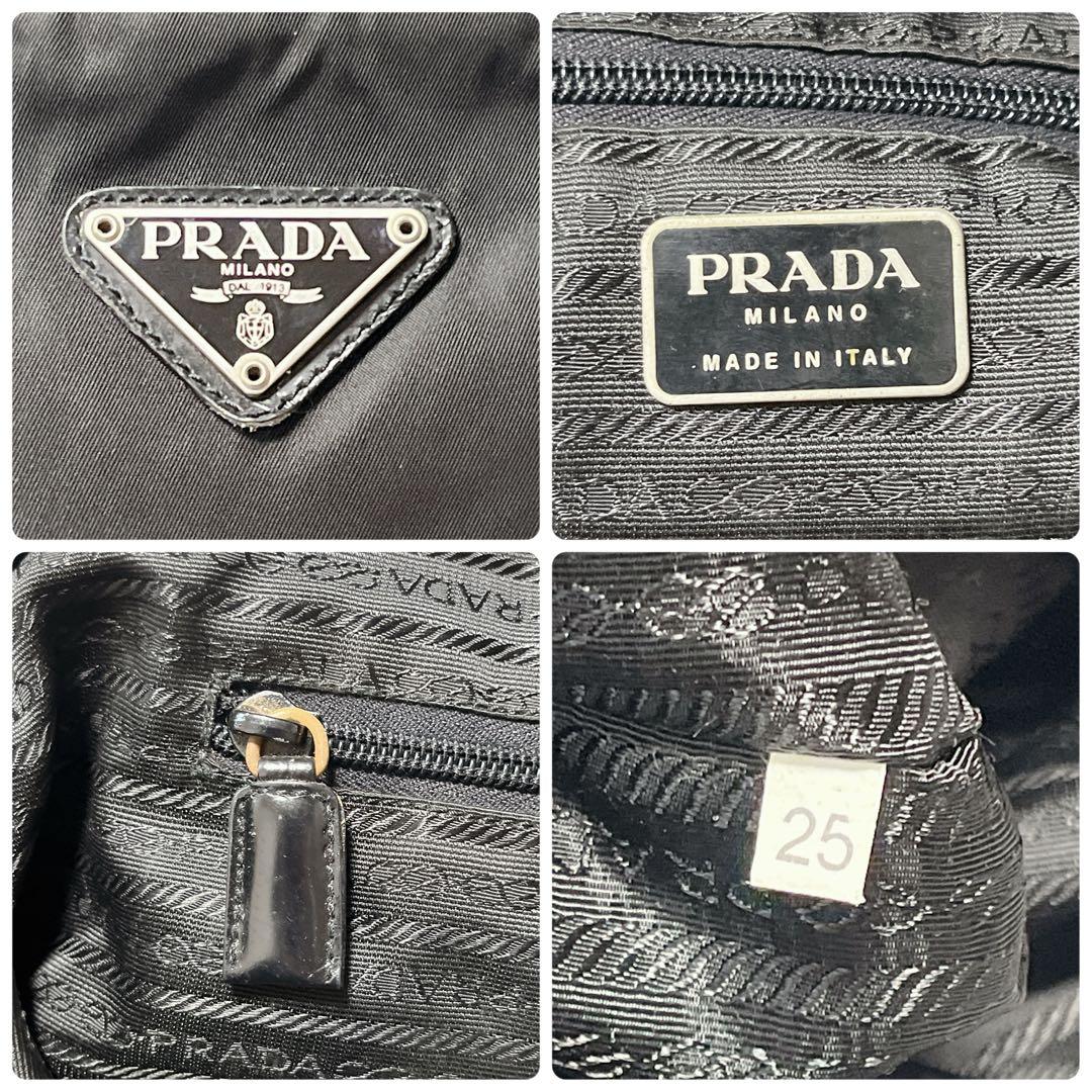 PRADA ブラック トートバッグ　プラダ　ナイロン　肩掛け　ショルダー