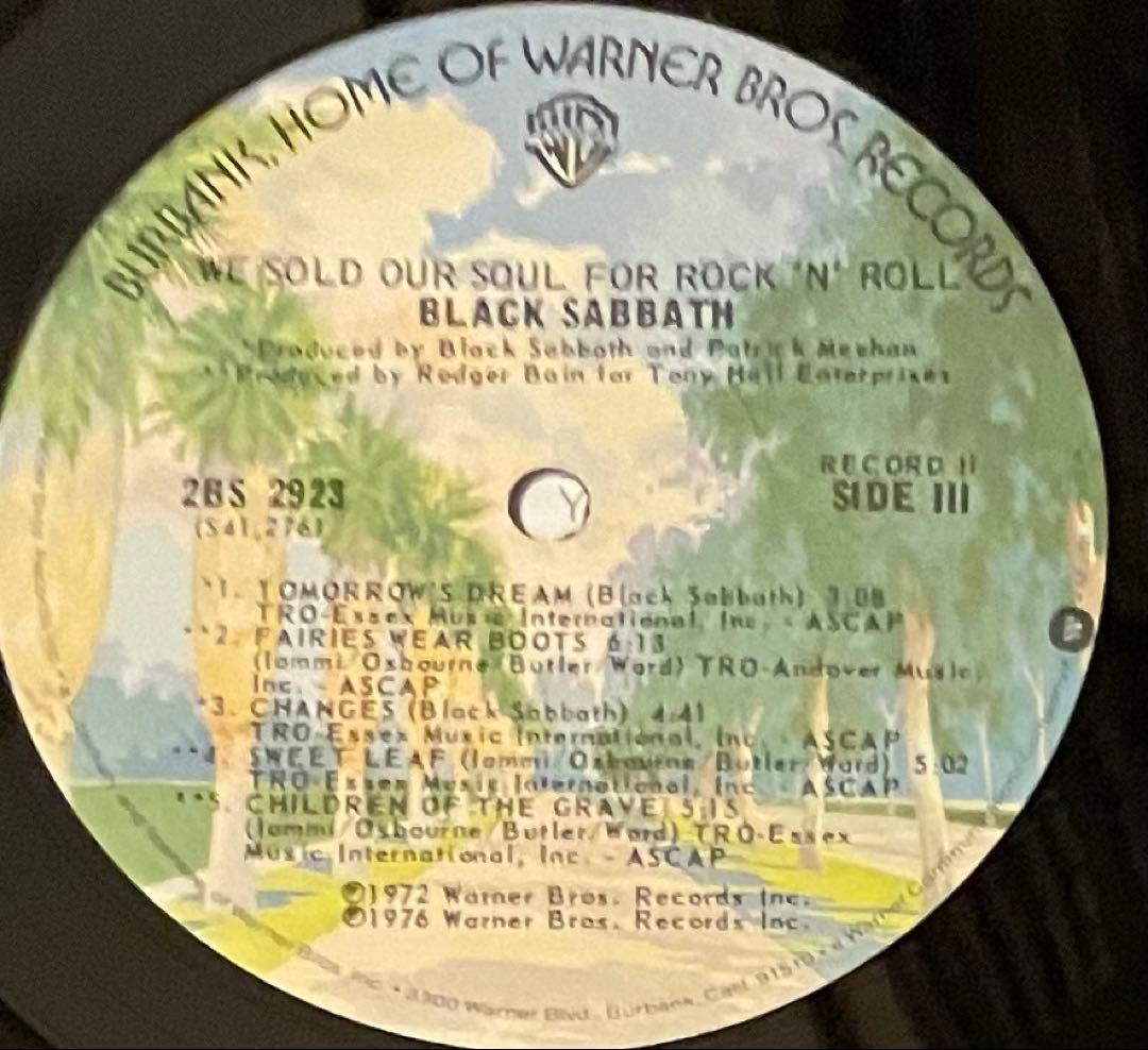 USオリジナル　ブラック・サバス　We Sold Our Soul for‥