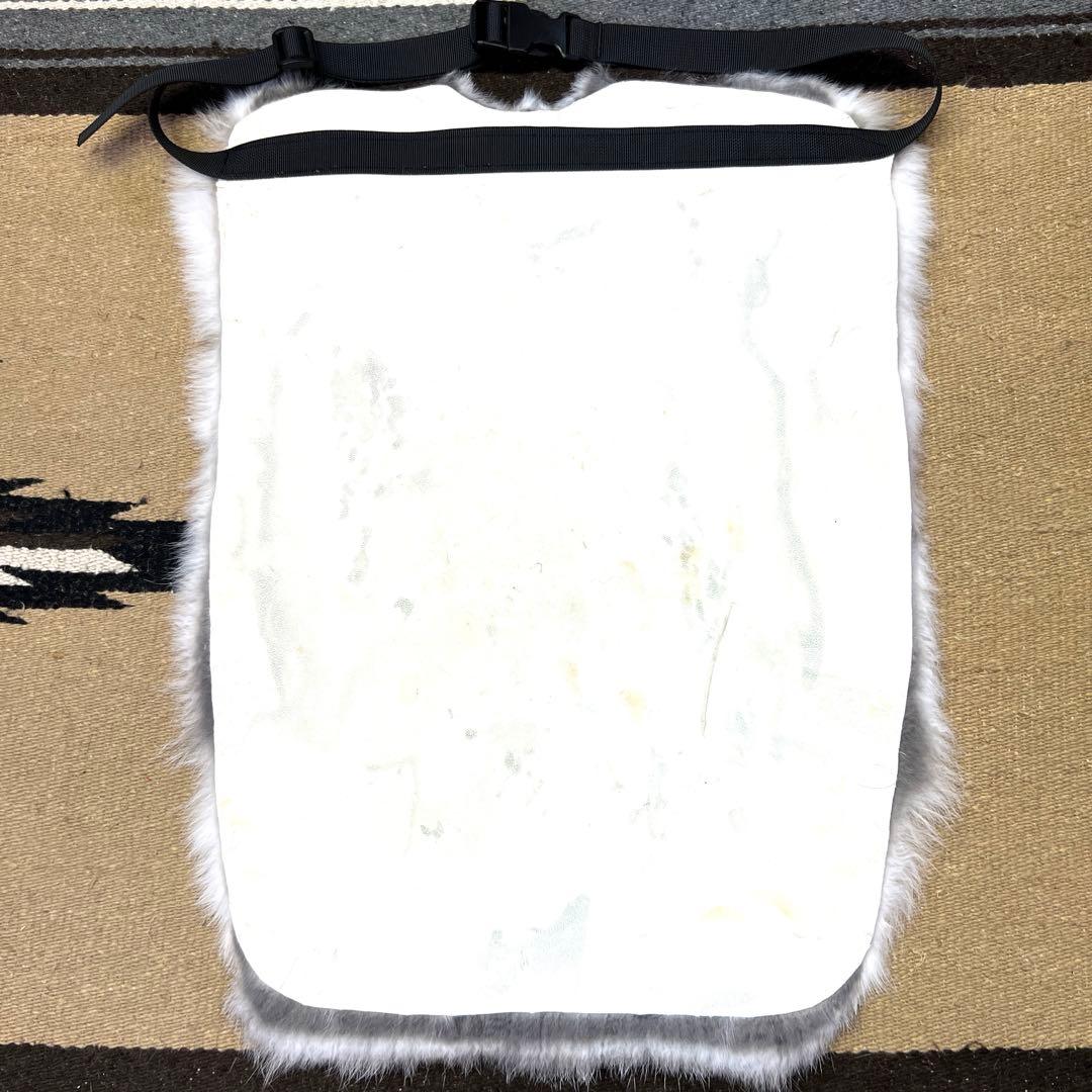 超特大　ラビット尻あて　スノーハイク　ウサギ　毛皮敷物　登山　スキー　山伏　狩猟